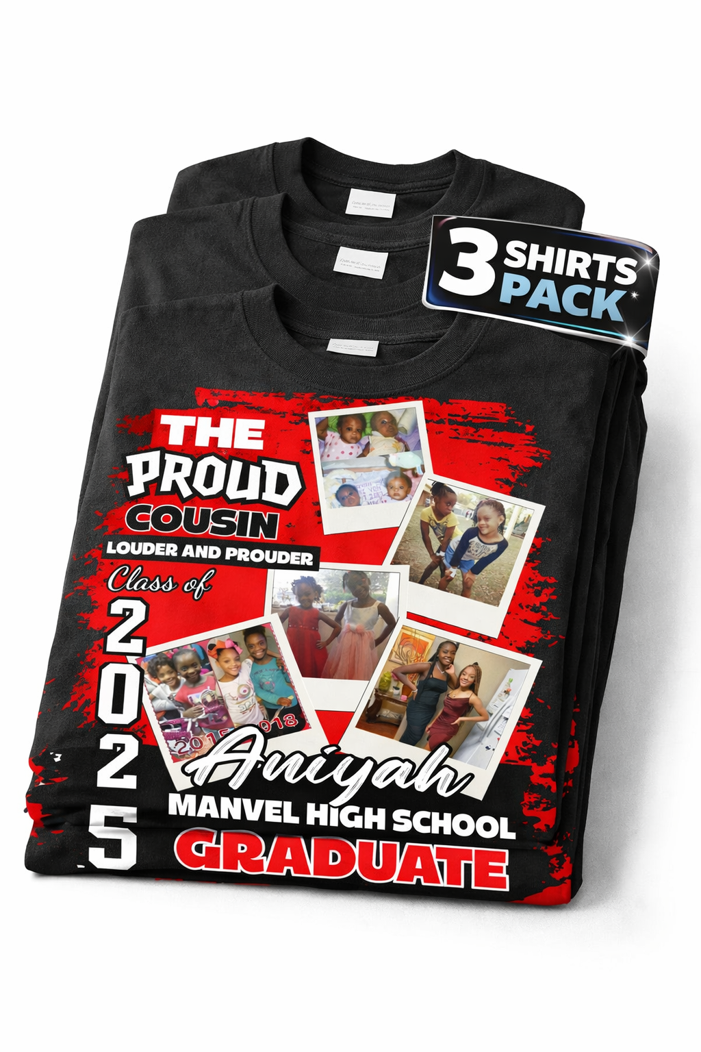 Grad Crew Pack (3 Shirts)
